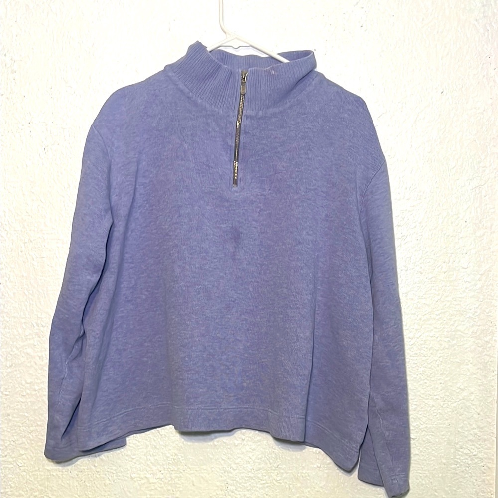 Pendleton Women's light Purple Half-Zip Sweater